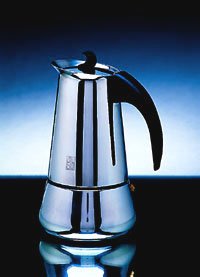 Erika Black Induction Stove Top Espresso Pot