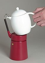 Caffè porcellana™ - stove-top espresso pot with porcelain jug